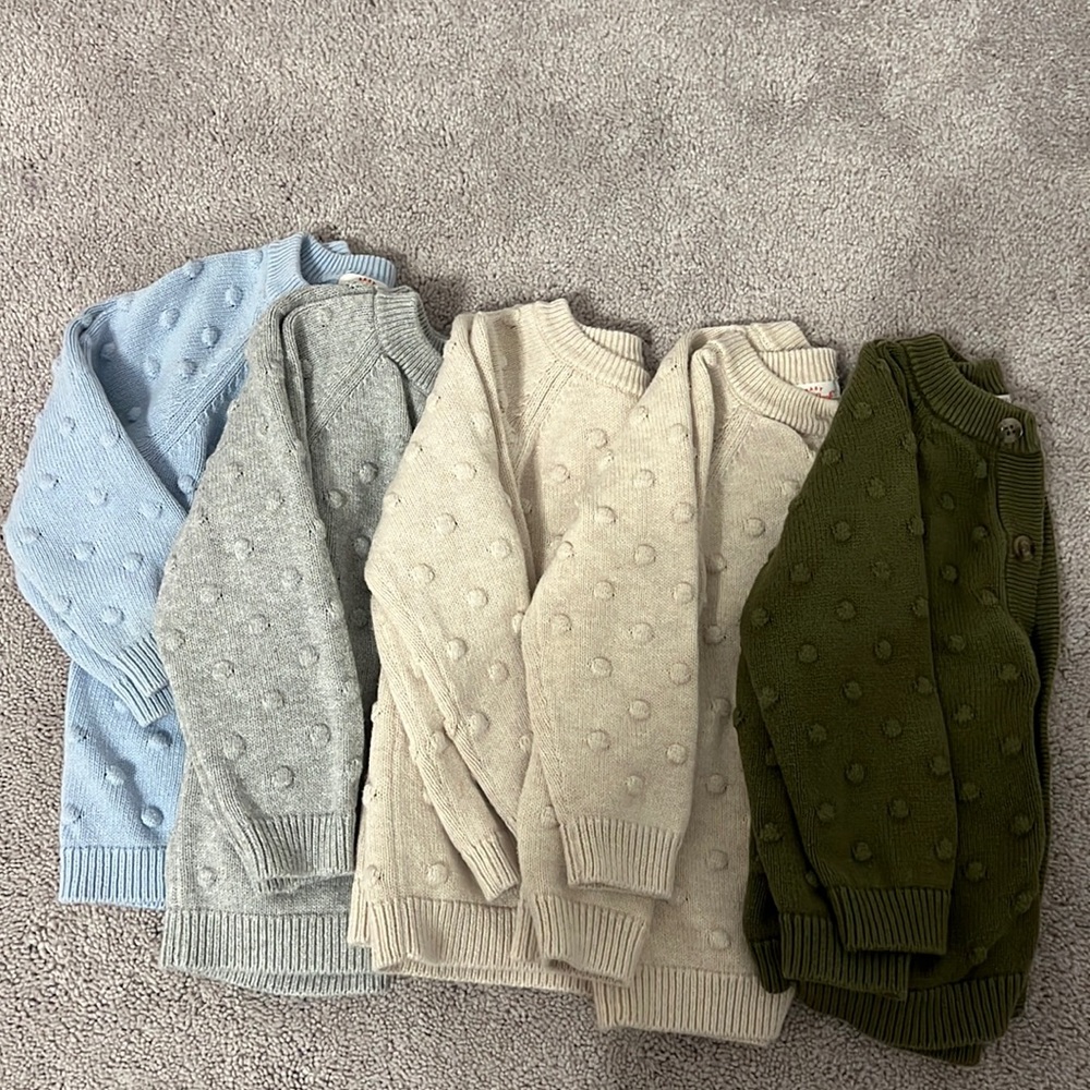 Lot of 5 Cat & Jack Sweaters